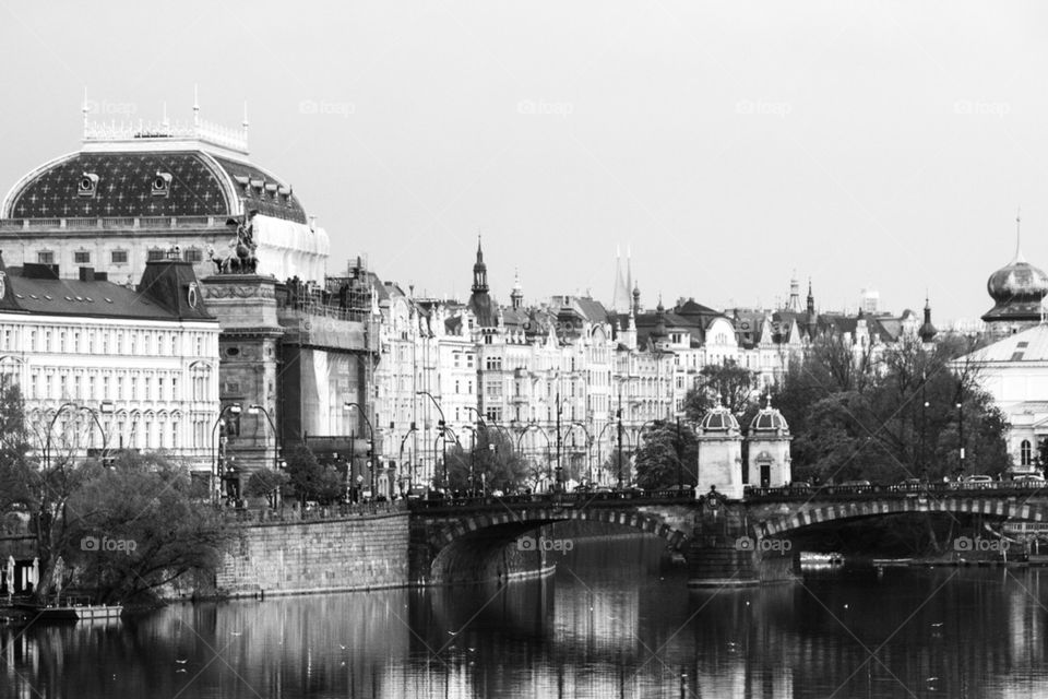 Prague in black and white 