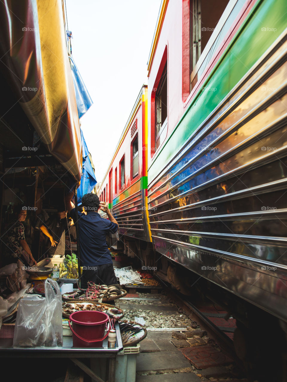 maeklong market. Bangkok