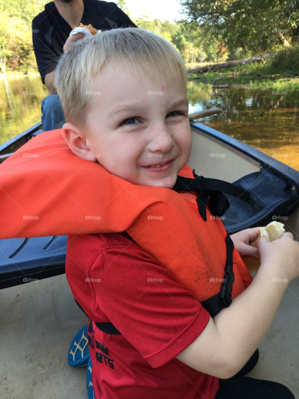 Happiness on the lake 