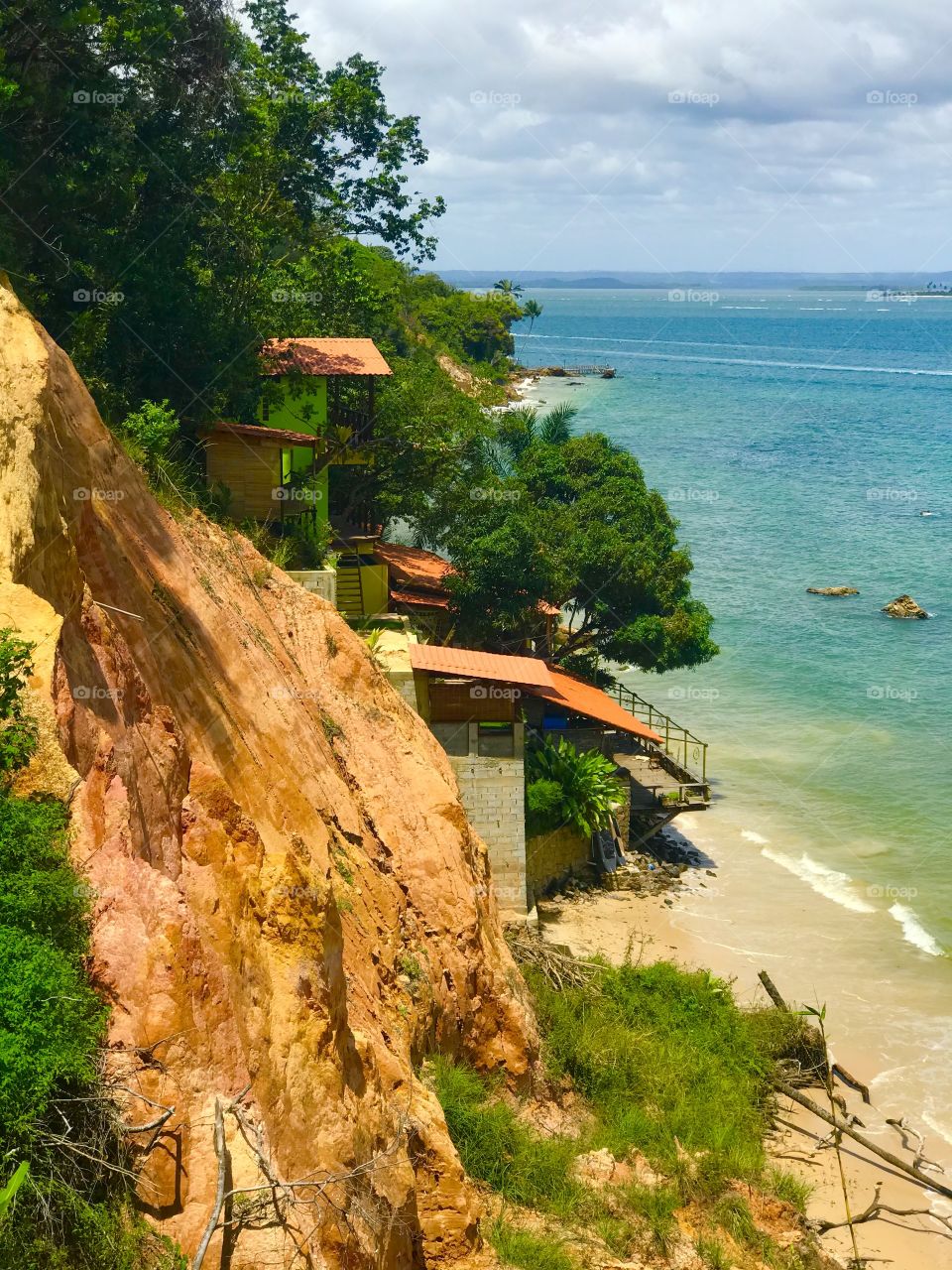 Imagem de uma das lindas praia de morro de São Paulo. Gamboa!😍