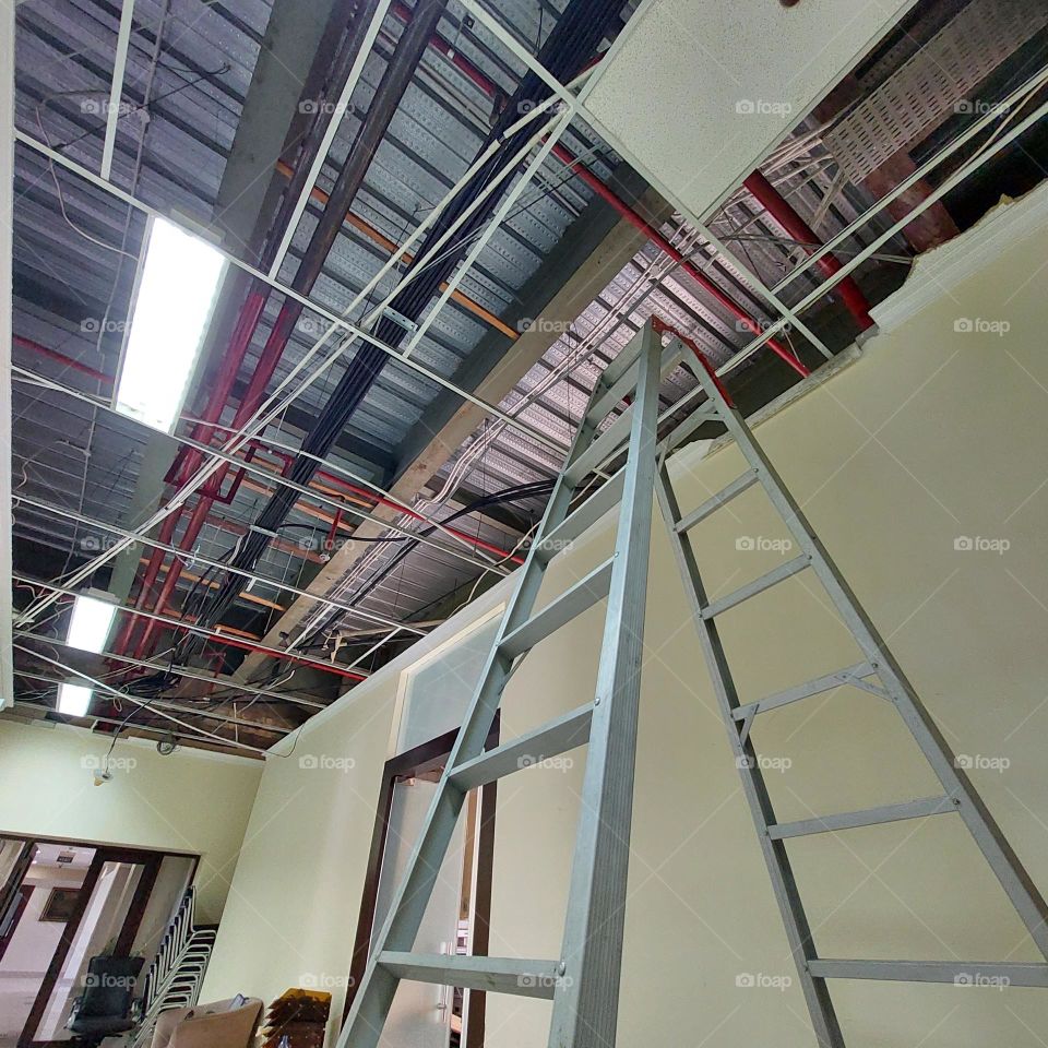 office building under renovation