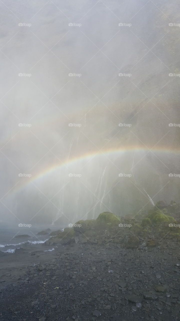 Rainbow, Landscape, Storm, Fog, Rain