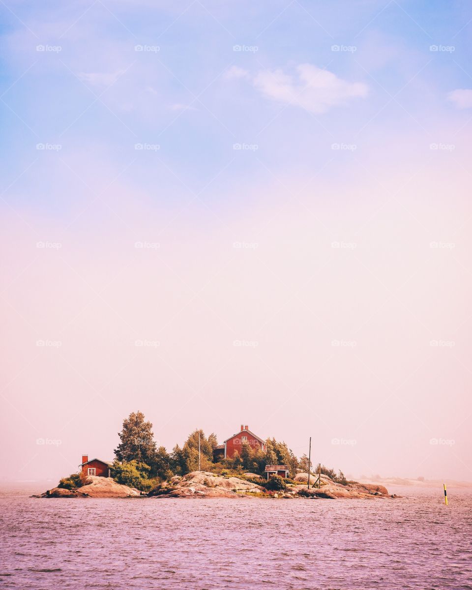 Houses in island, Finland