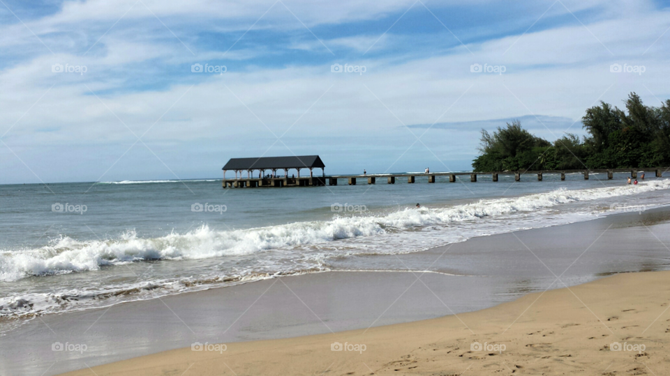 Hanalei, Kauai. Spent day at Hanalei Bay.  Have to take pic of pier.  Beautiful spot to visit in Kauai.
