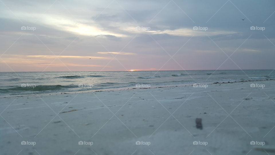 pastel Beach sunset