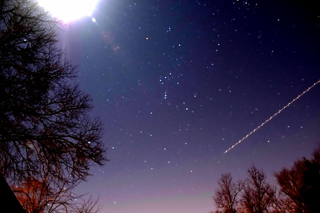 Stars in sky at night