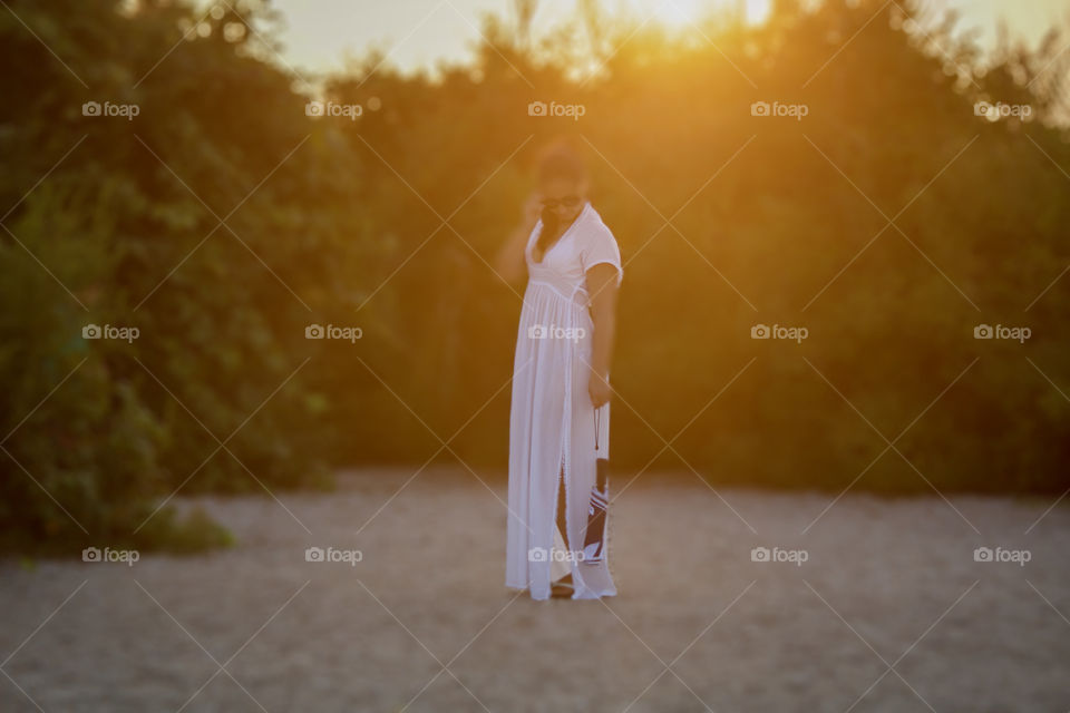 Sunset on the beach 