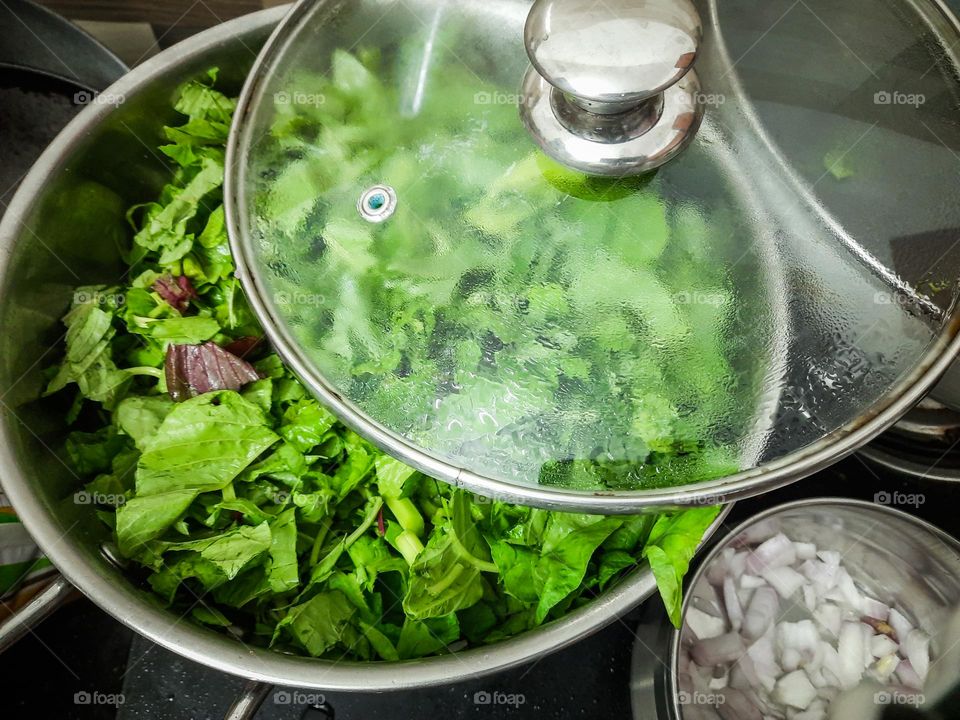 Green Leaves ready to be cooked