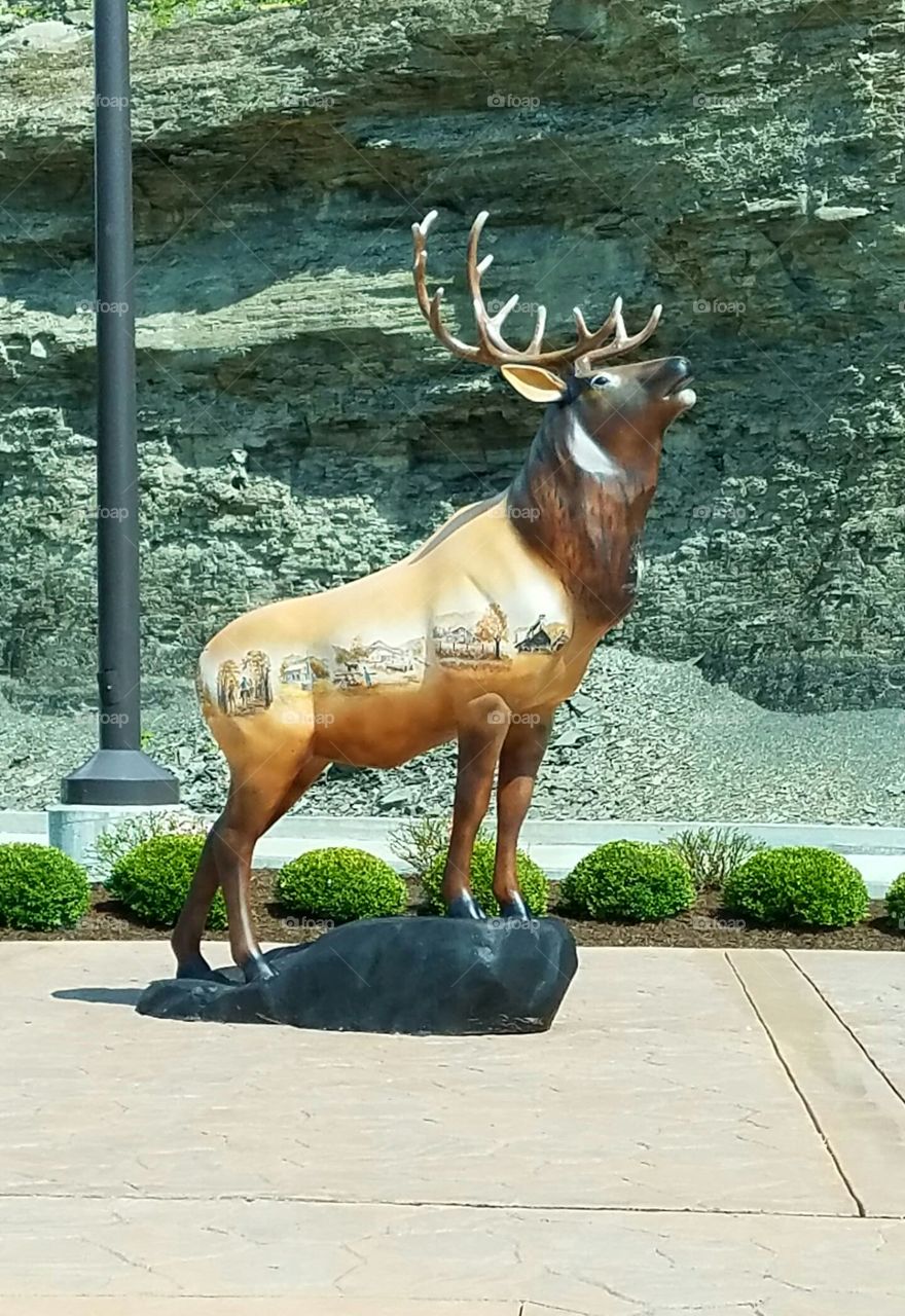 Elk Statue