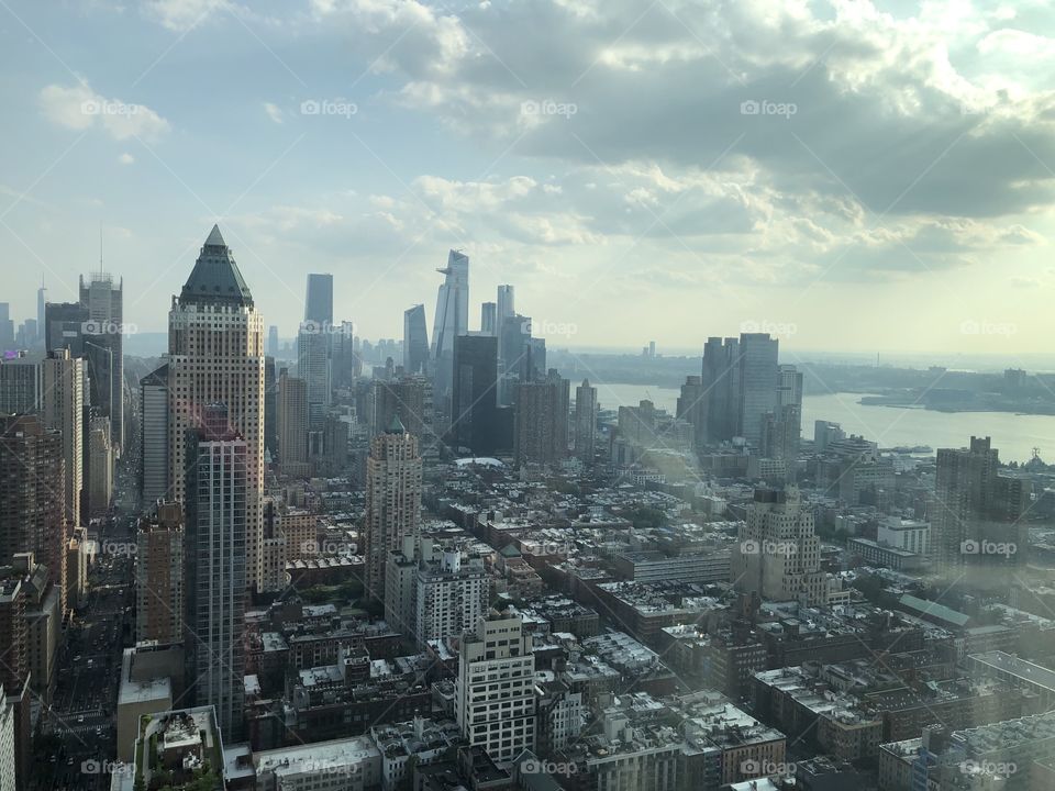 New York skyline from Hearst tower 