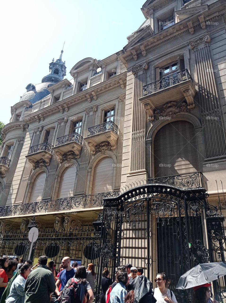 The amazing building of the French Embassy in Buenos Aires, Argentina