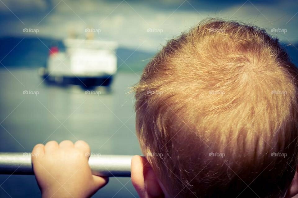 On the ferry