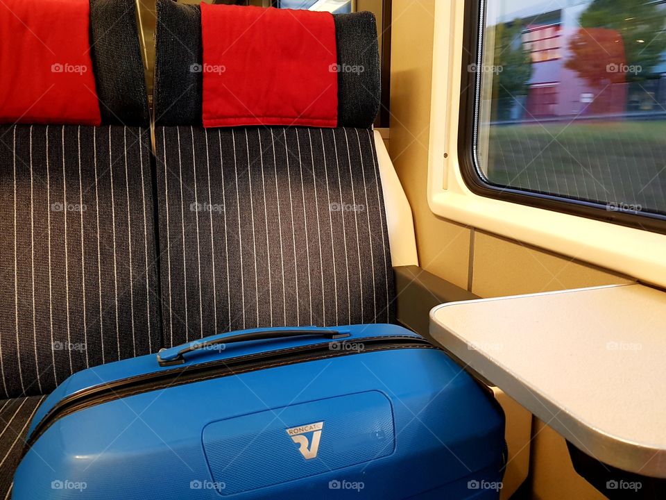 travelling by train. fast and efficient