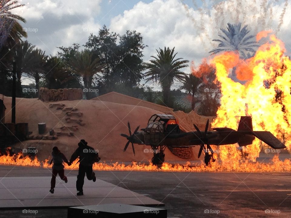 Stunt show. Indiana jones stunt show at Hollywood studios