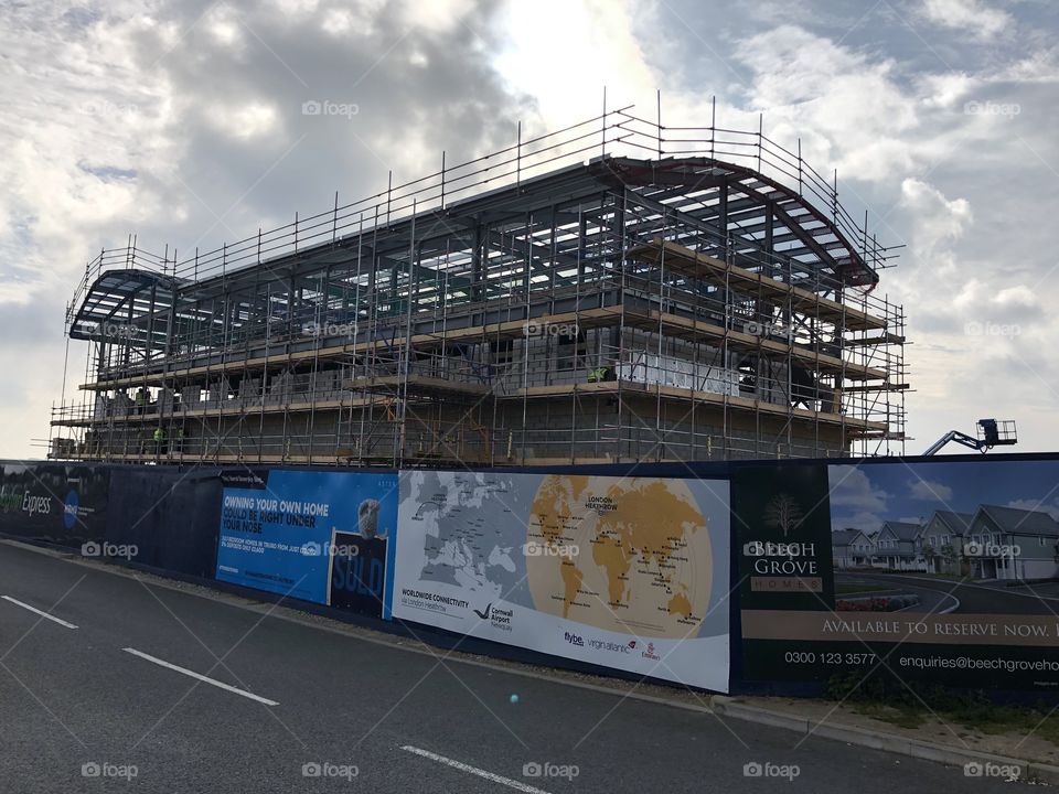 Building well underway of a facility provided by a major hotel chain in the UK