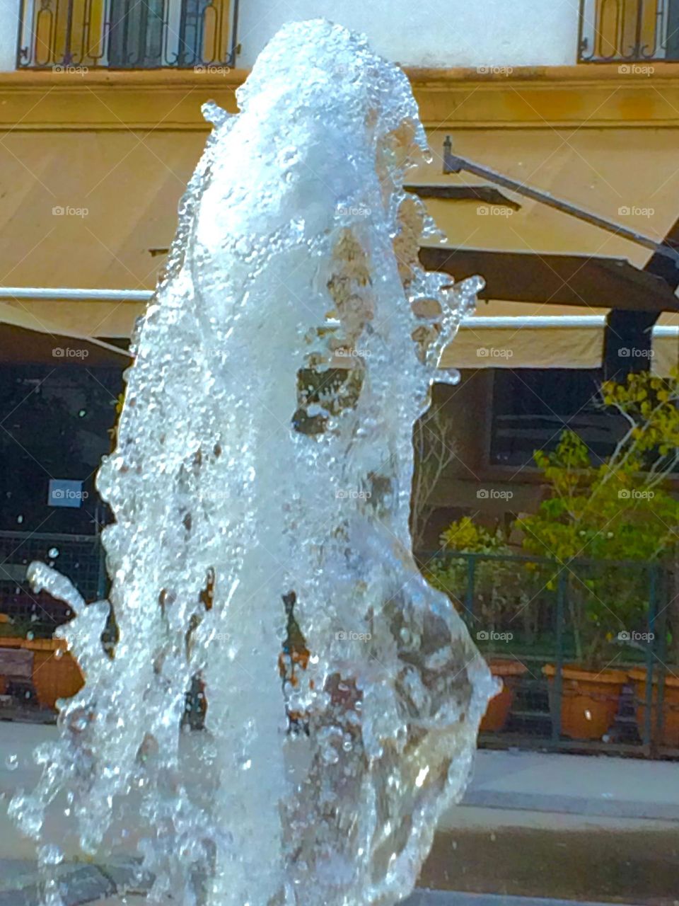 Fountain in a public yard 