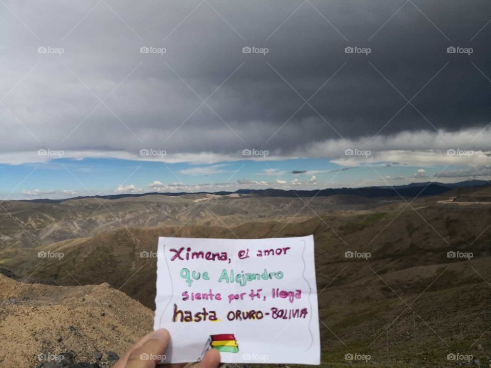 Dedicatoria desde Oruro