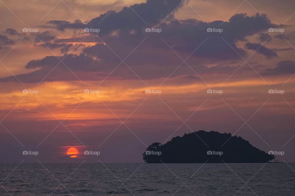 Sunset from Otres Beach, Cambodia 