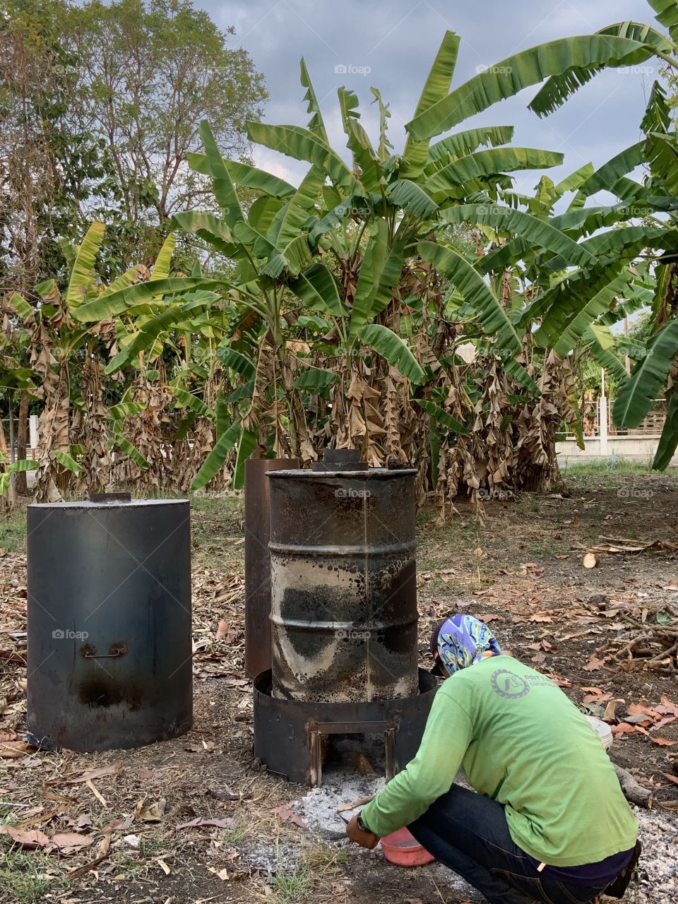 New Year Resolutions, Burn Charcoal, Thailand.