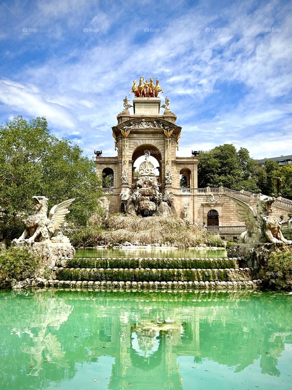 Barcelone , fountain Neptune Junes 2023 . 