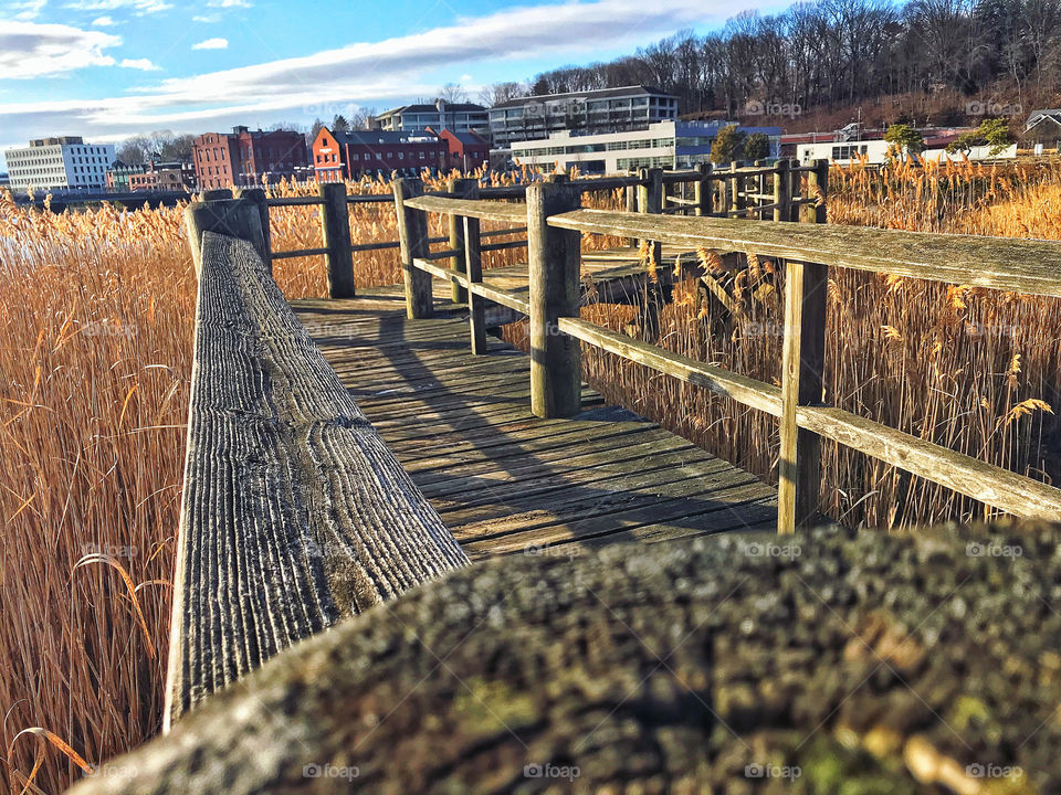 Saugatuck River in Westport, CT on New Years Day