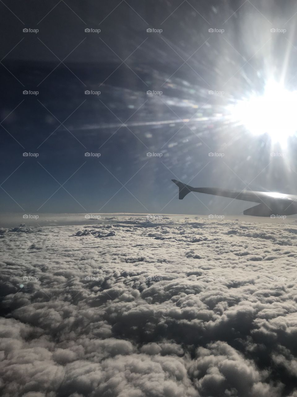 Cotton  clouds from the sky 