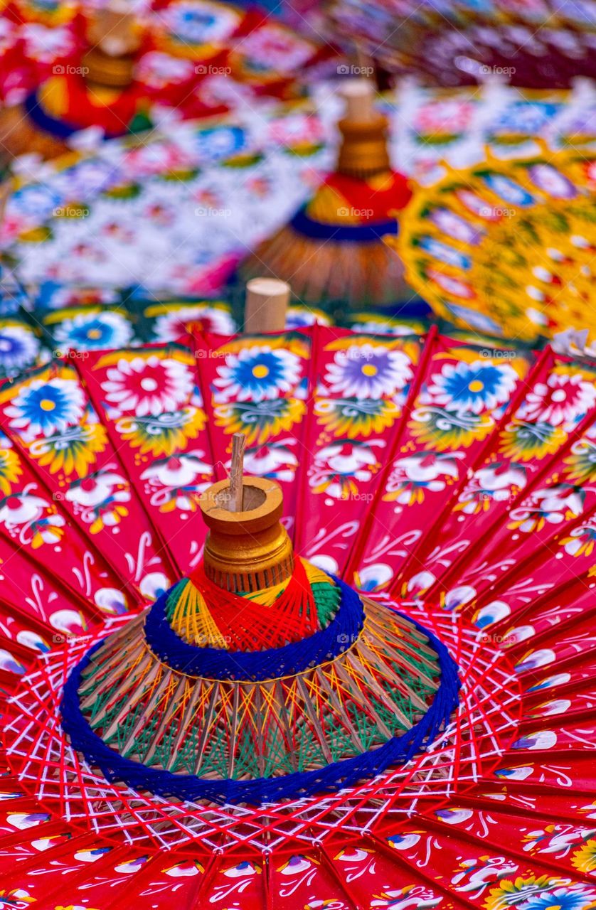 traditional umbrella in asia culture