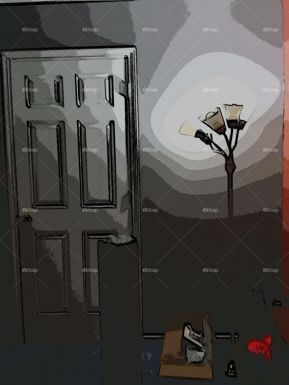 animated light and door