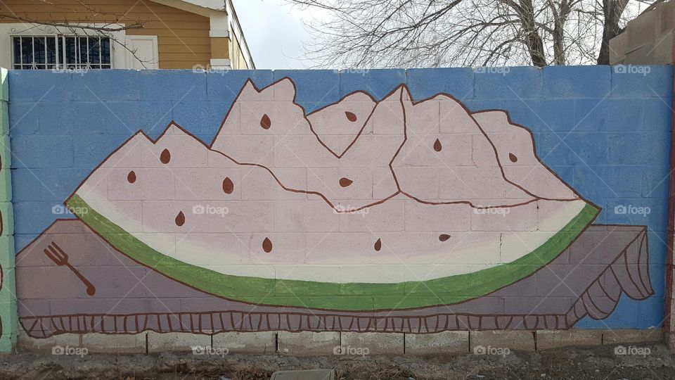 Watermelon Mountain Wall Art