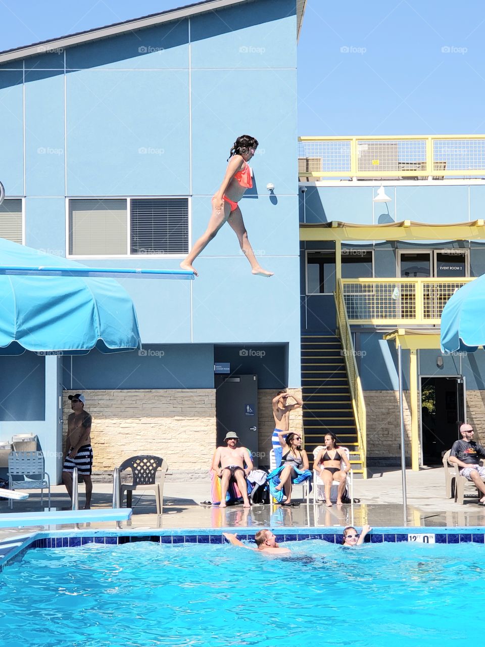 stepping off the high dive board