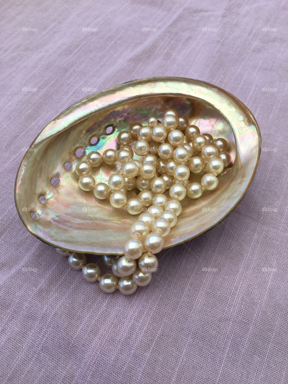 Shell and pearls