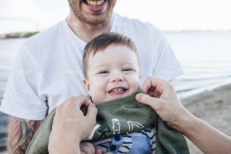 Smiling toddler