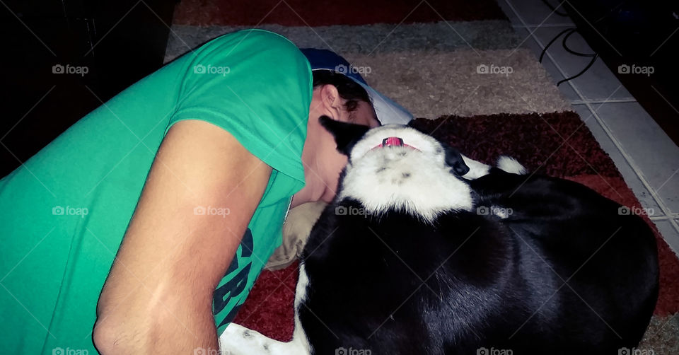 People, Portrait, Dog, One, Mammal