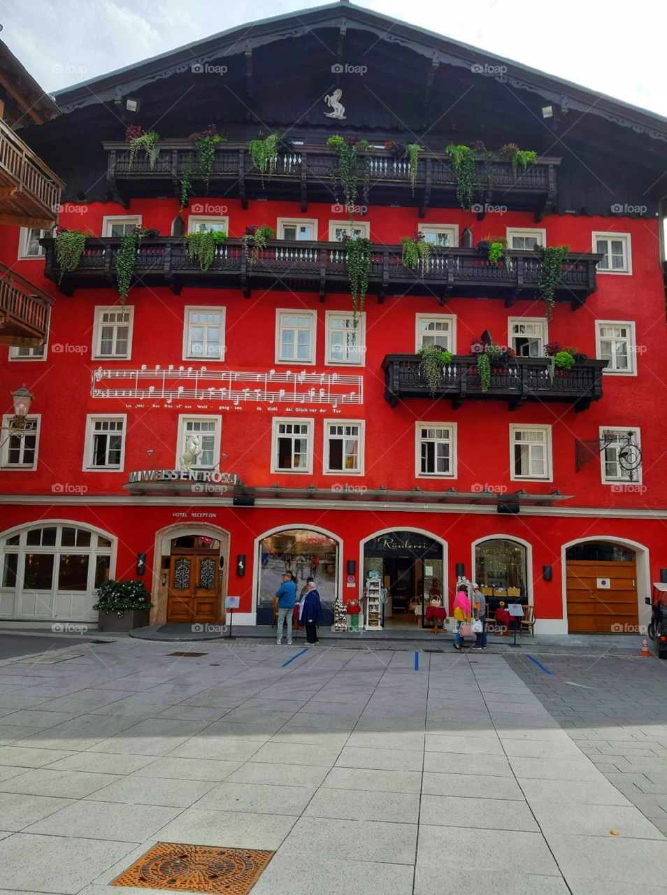 Red eye-catching building