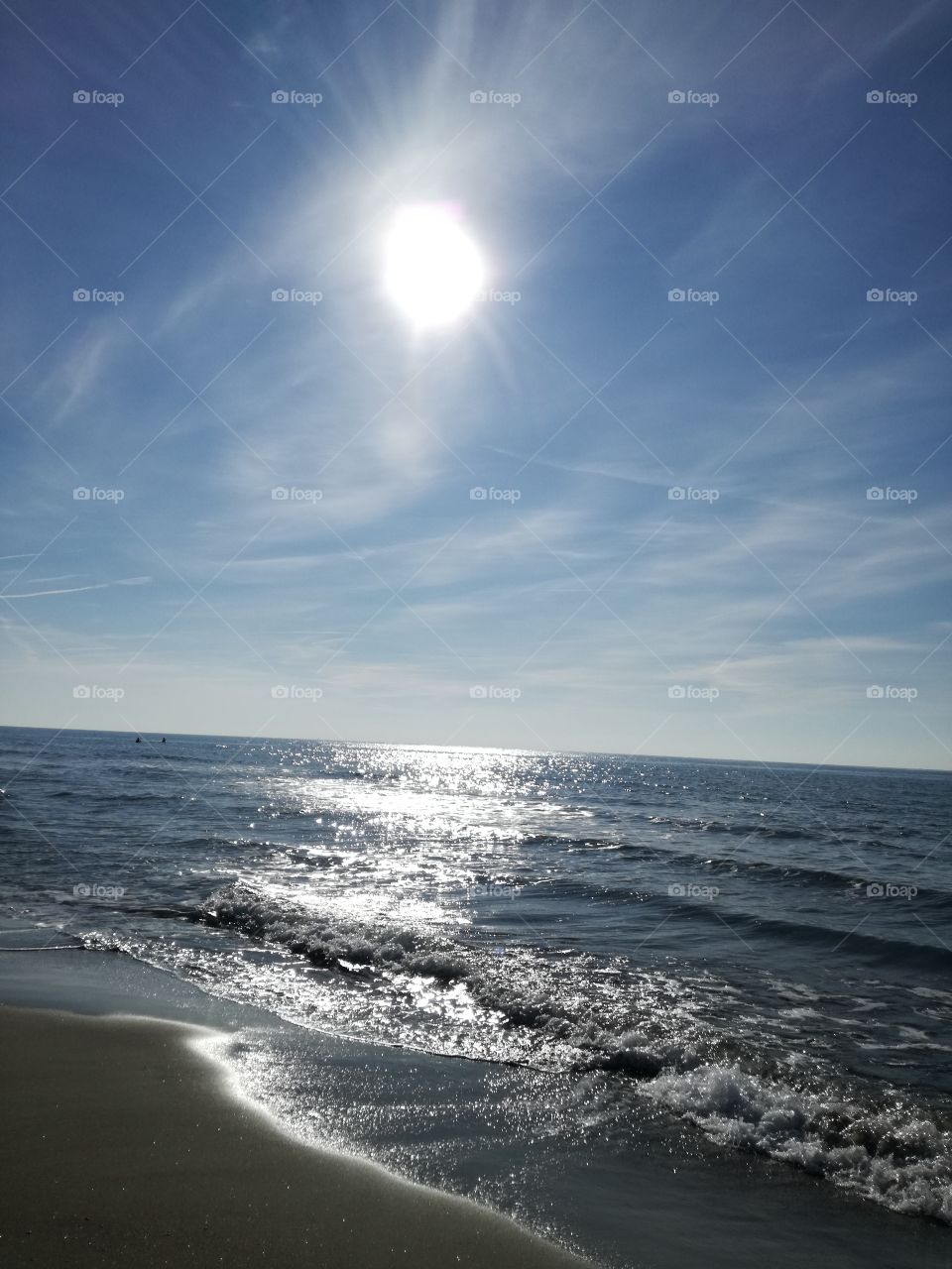 The sea and the sun. In the winter