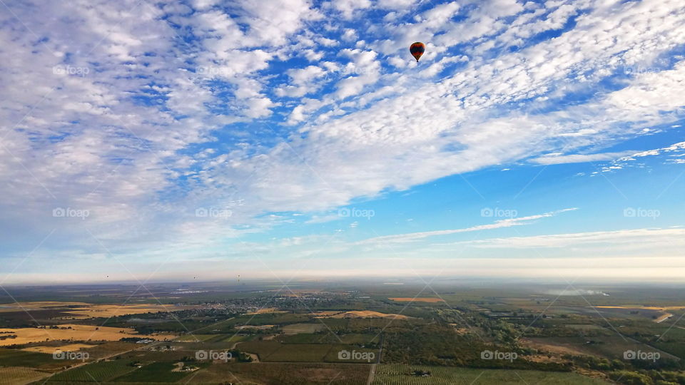 Hot air balloon ride, Winters, California
