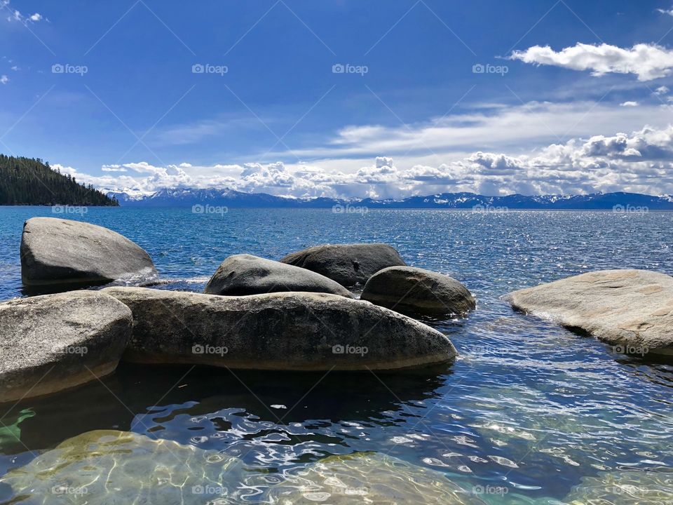 Lake Tahoe in spring 