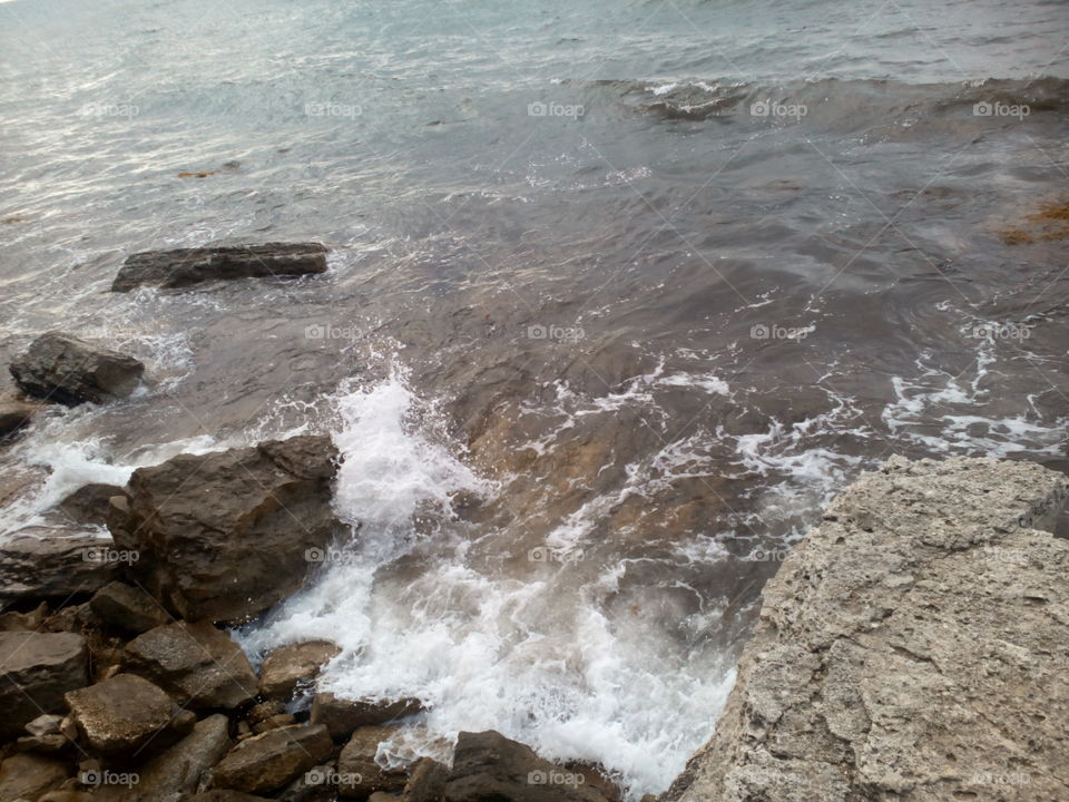 Water, No Person, Landscape, Nature, Foam