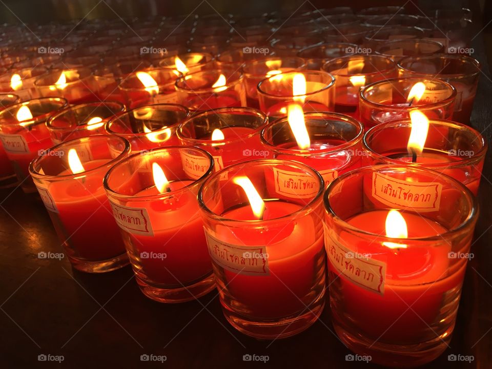 Get lucky by red candle
