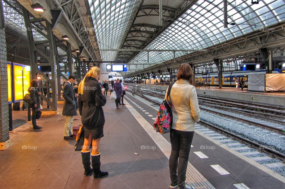 Amsterdam central train station, Holland