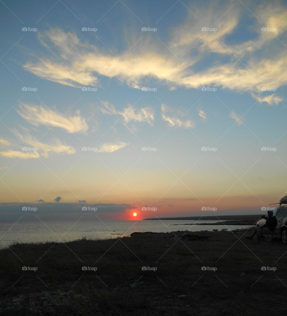 Sunset, Beach, Dawn, Landscape, Water