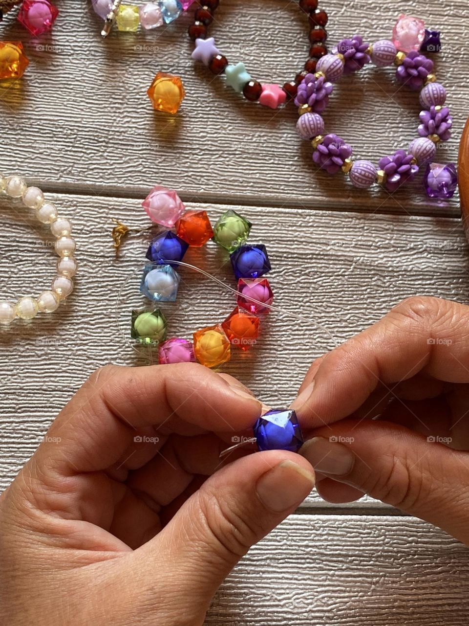 Making handmade accessories 