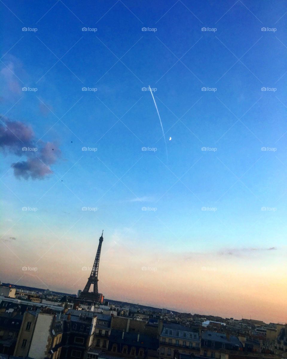 Paris sunset 