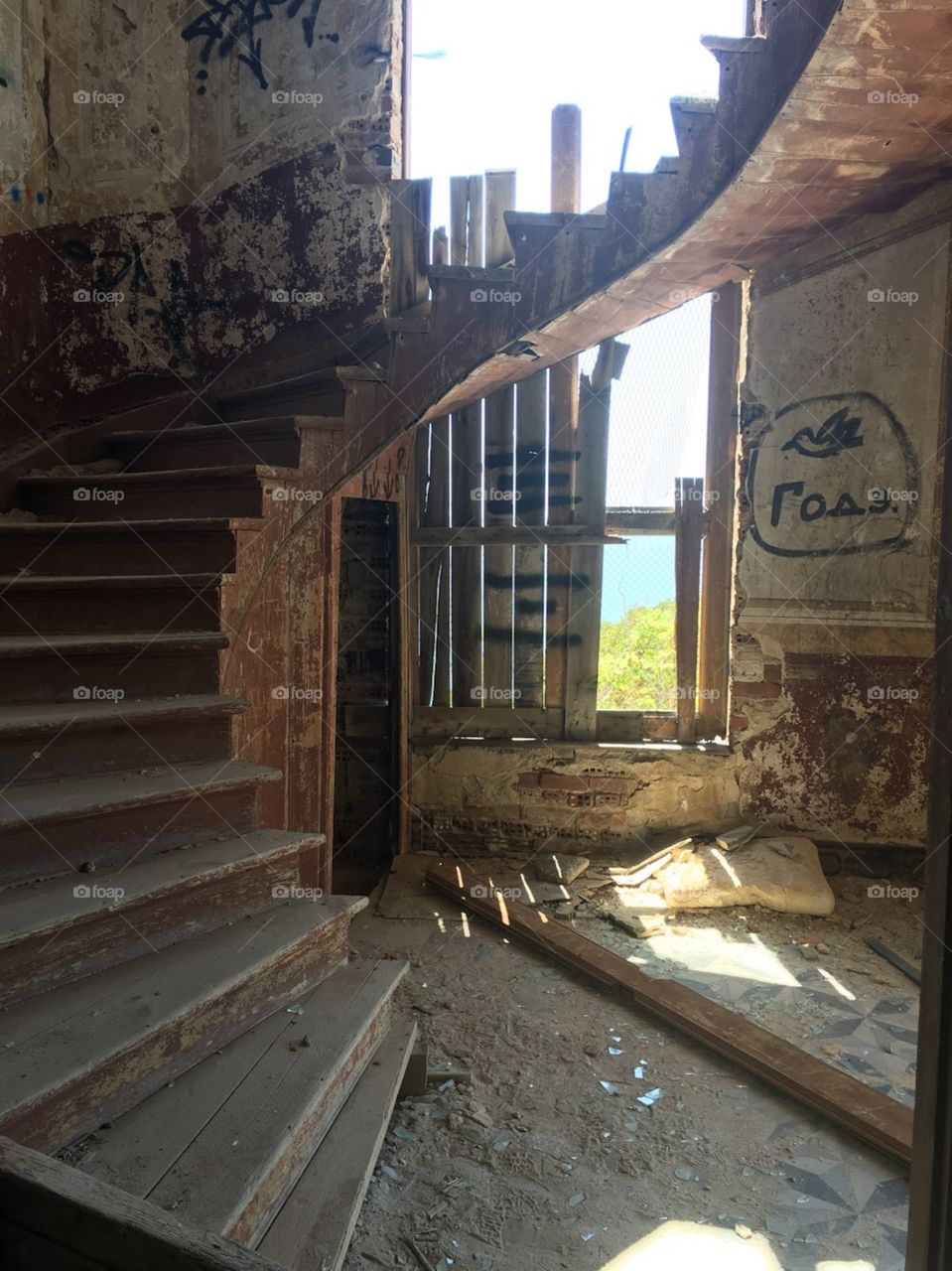Abandoned staircase 