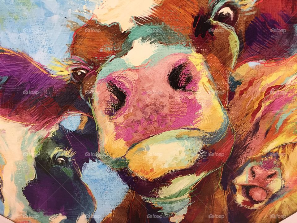 Cows and art