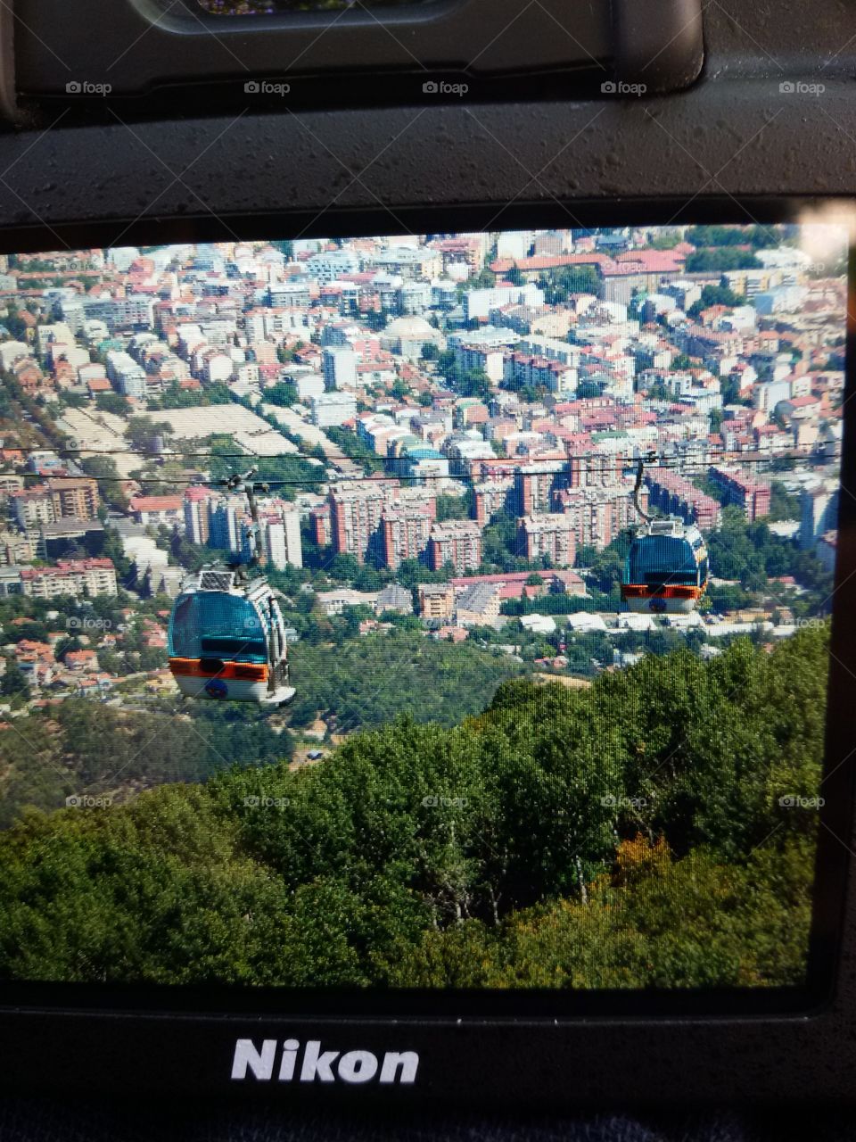 View from the mountain Skopje