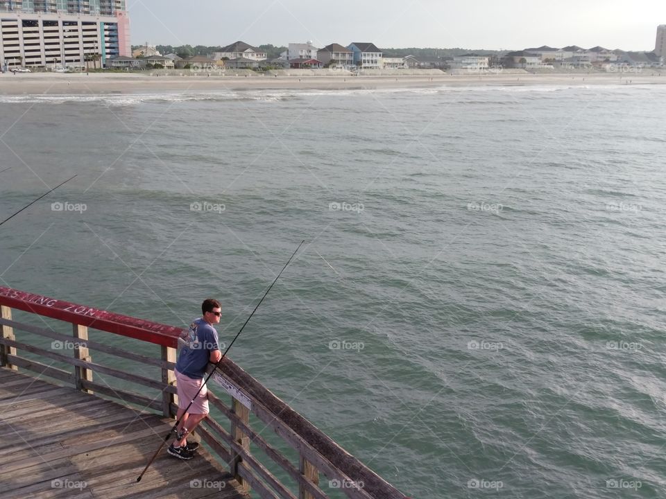Relaxing at the pier