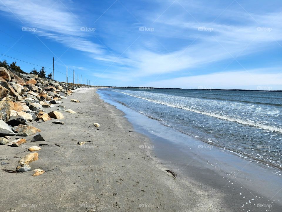 Scenic beach view