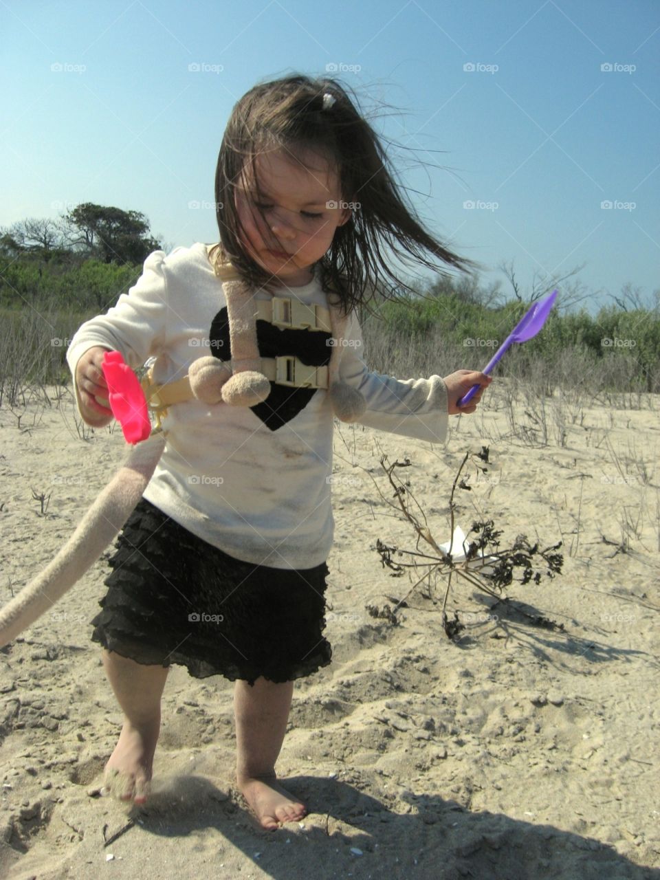 Child, Girl, Fun, One, Outdoors