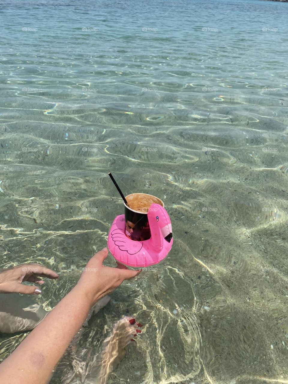 Frappe on the beach 